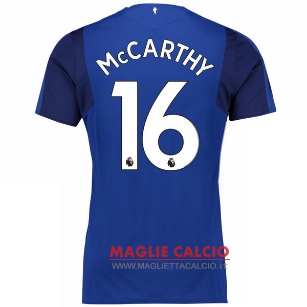 nuova maglietta everton 2017-2018 mccarthy 16 prima